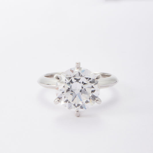 5ct/Ring-Round/Six-prong inlay