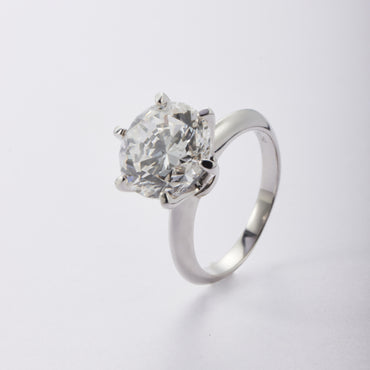 5ct/Ring-Round/Six-prong inlay