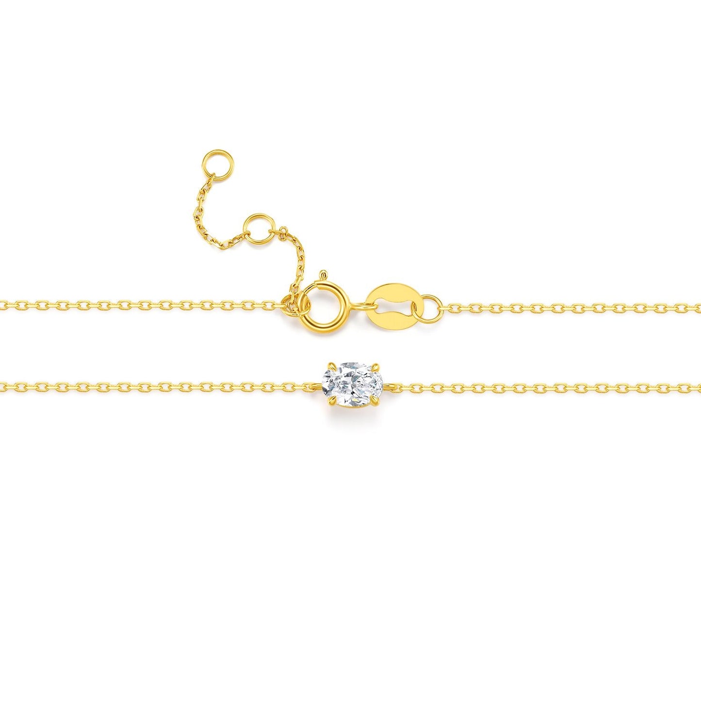 1ct Oval diamond bracelet