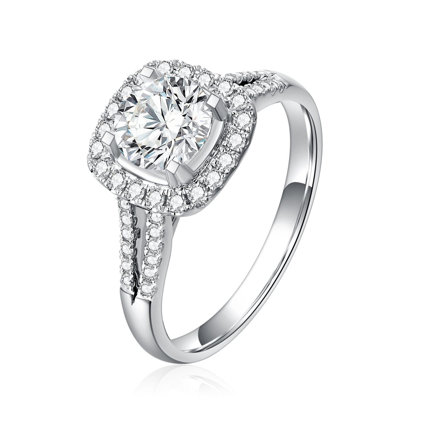 1ct-Round-Halo Setting