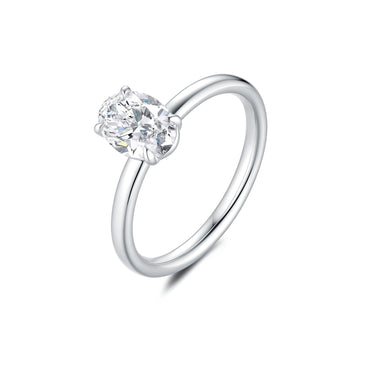 1ct Oval diamond ring