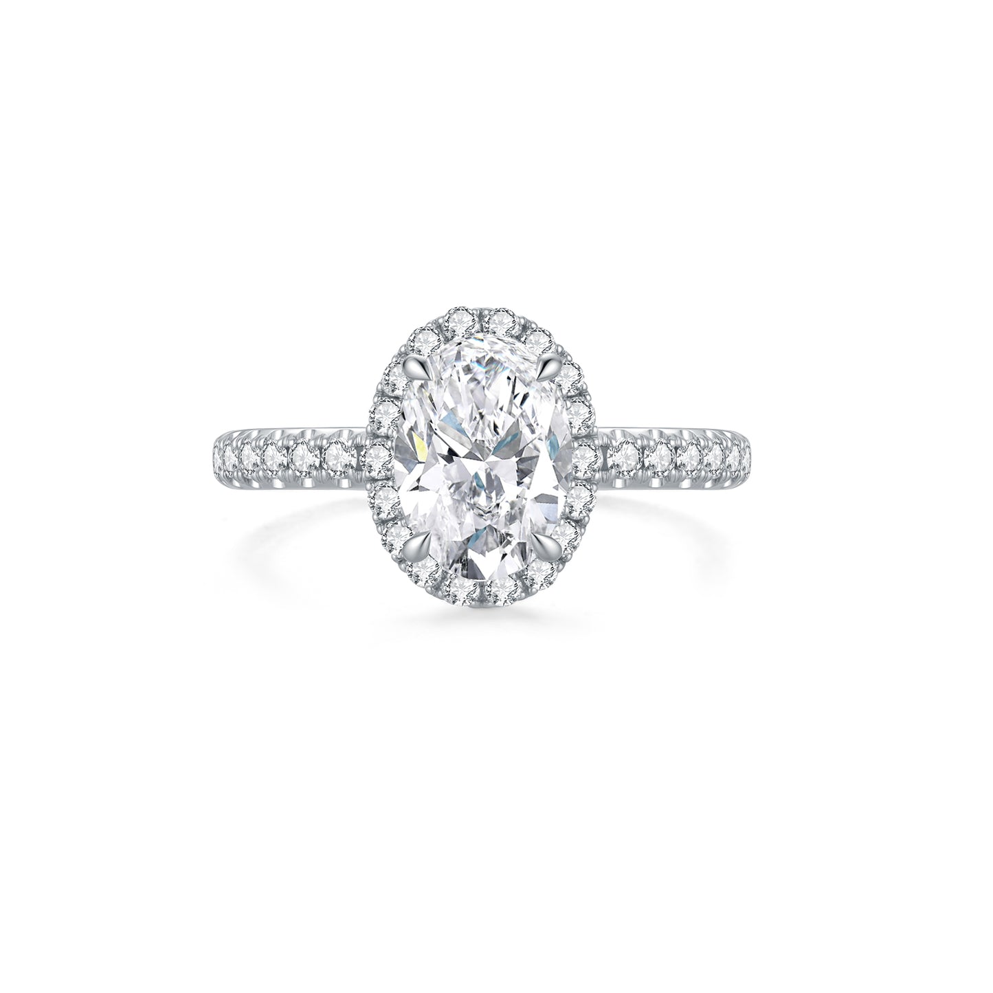 1ct Oval diamond ring