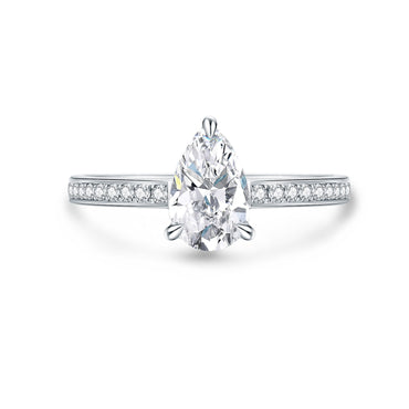 1ct pear diamond ring