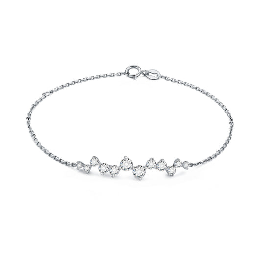 Irregular diamond bracelet