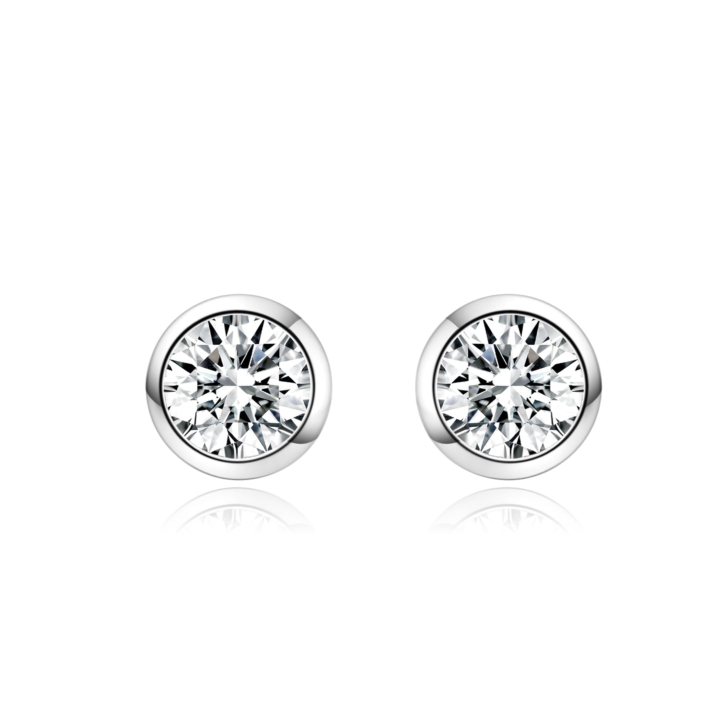 Round earrings