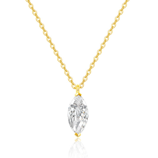 1ct Marquise Single diamond necklace