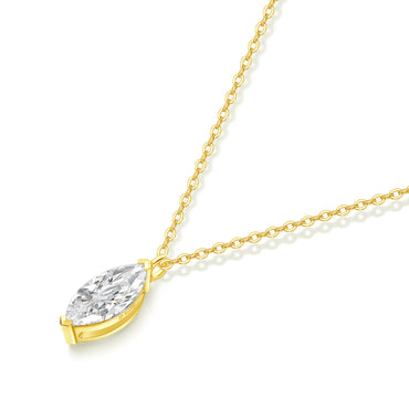 1ct Marquise Single diamond necklace