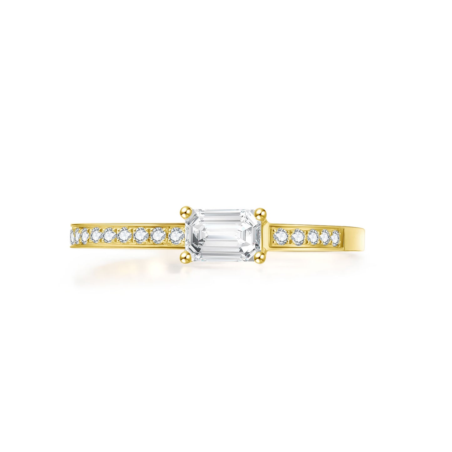 Square-rimmed ring