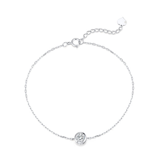 0.5ct single-diamond bracelet