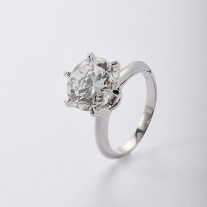 5ct/Ring-Round/Six-prong inlay