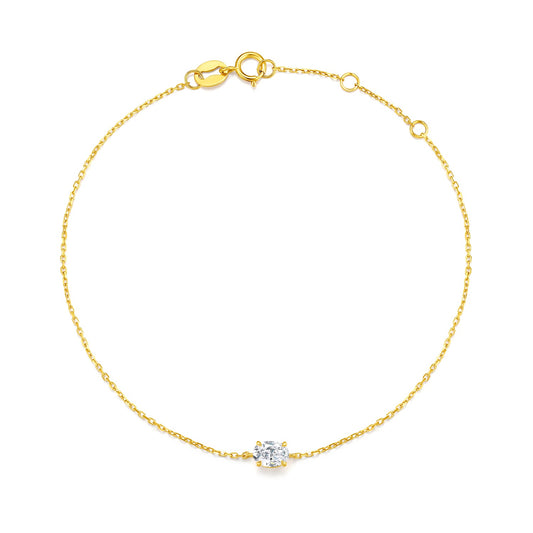 1ct Oval diamond bracelet