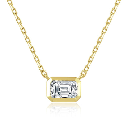 Necklace-1ct Emerald/18K