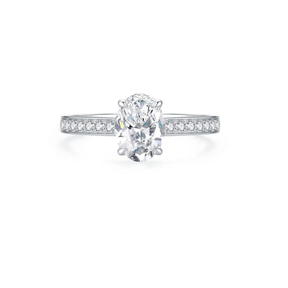 1ct Oval diamond ring