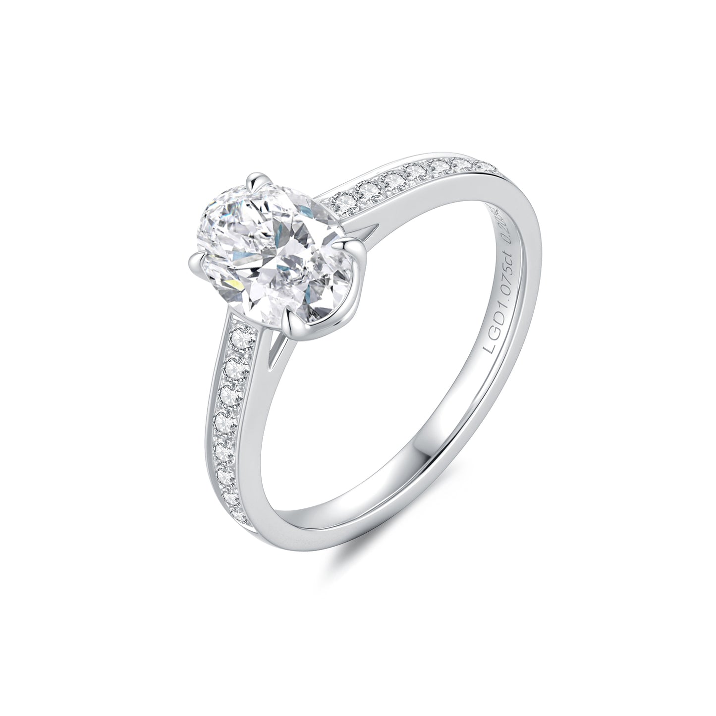 1ct Oval diamond ring
