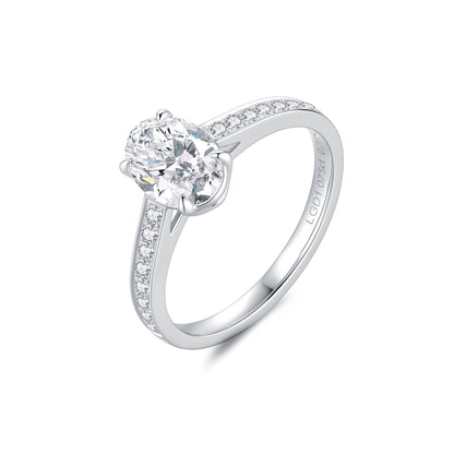 1ct Oval diamond ring