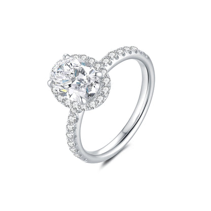 1ct Oval diamond ring