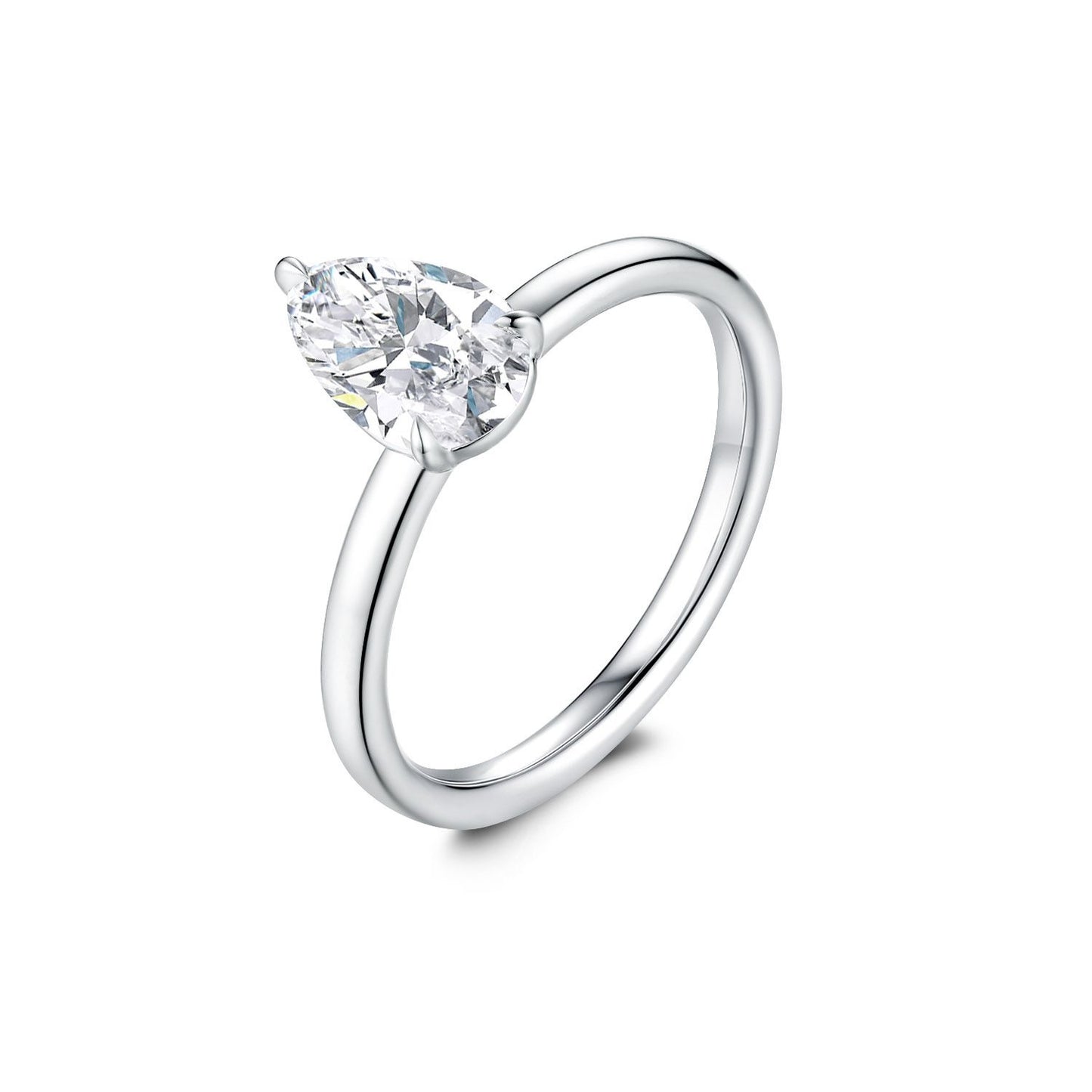 1ct pear diamond ring