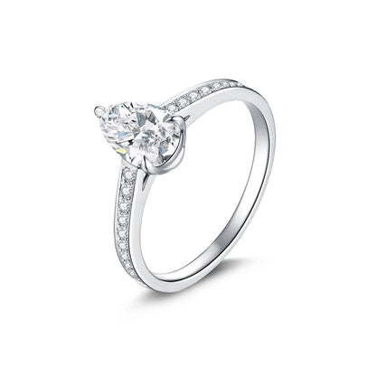 1ct pear diamond ring