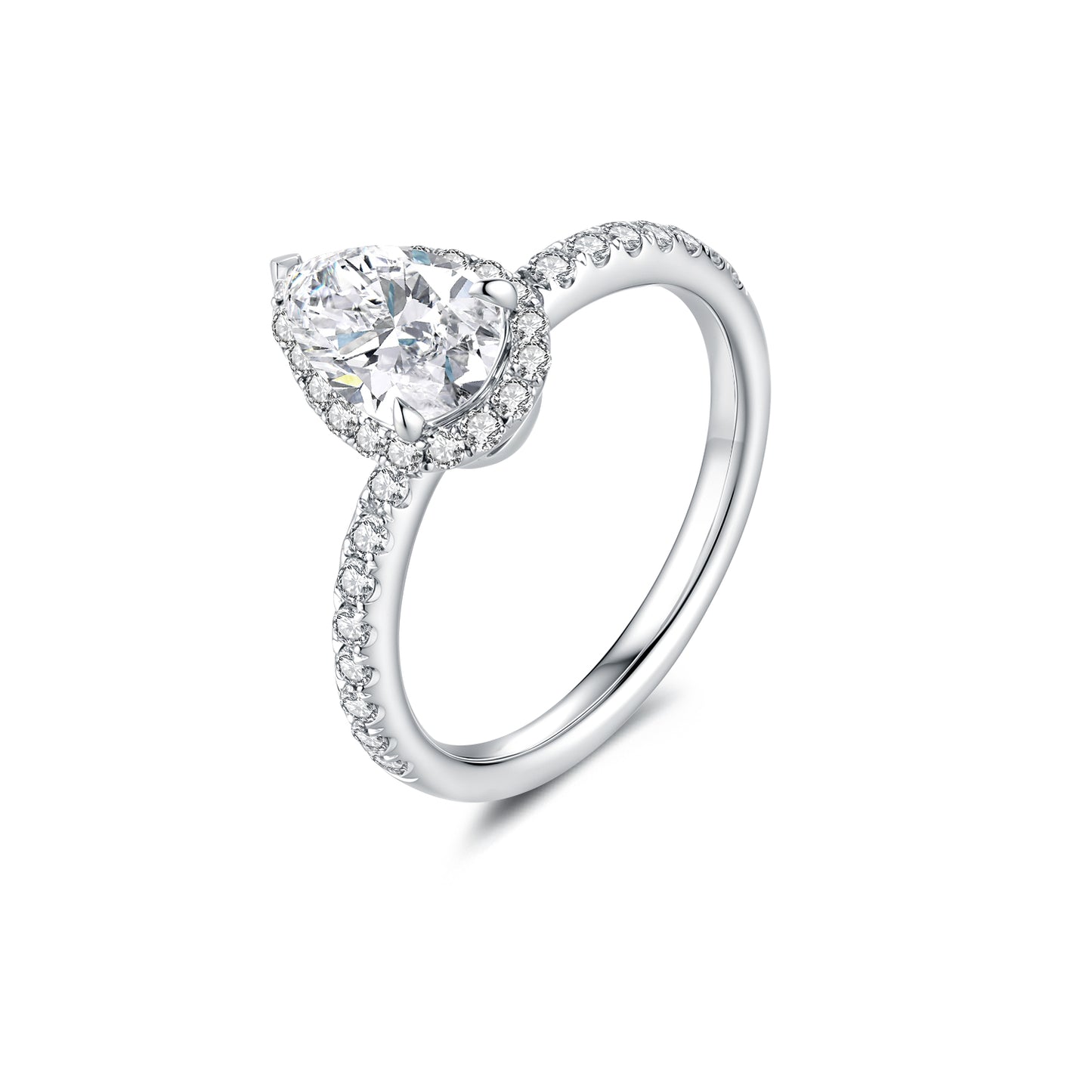 1ct pear diamond ring