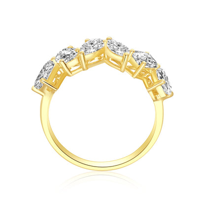 Six irregular diamond rings