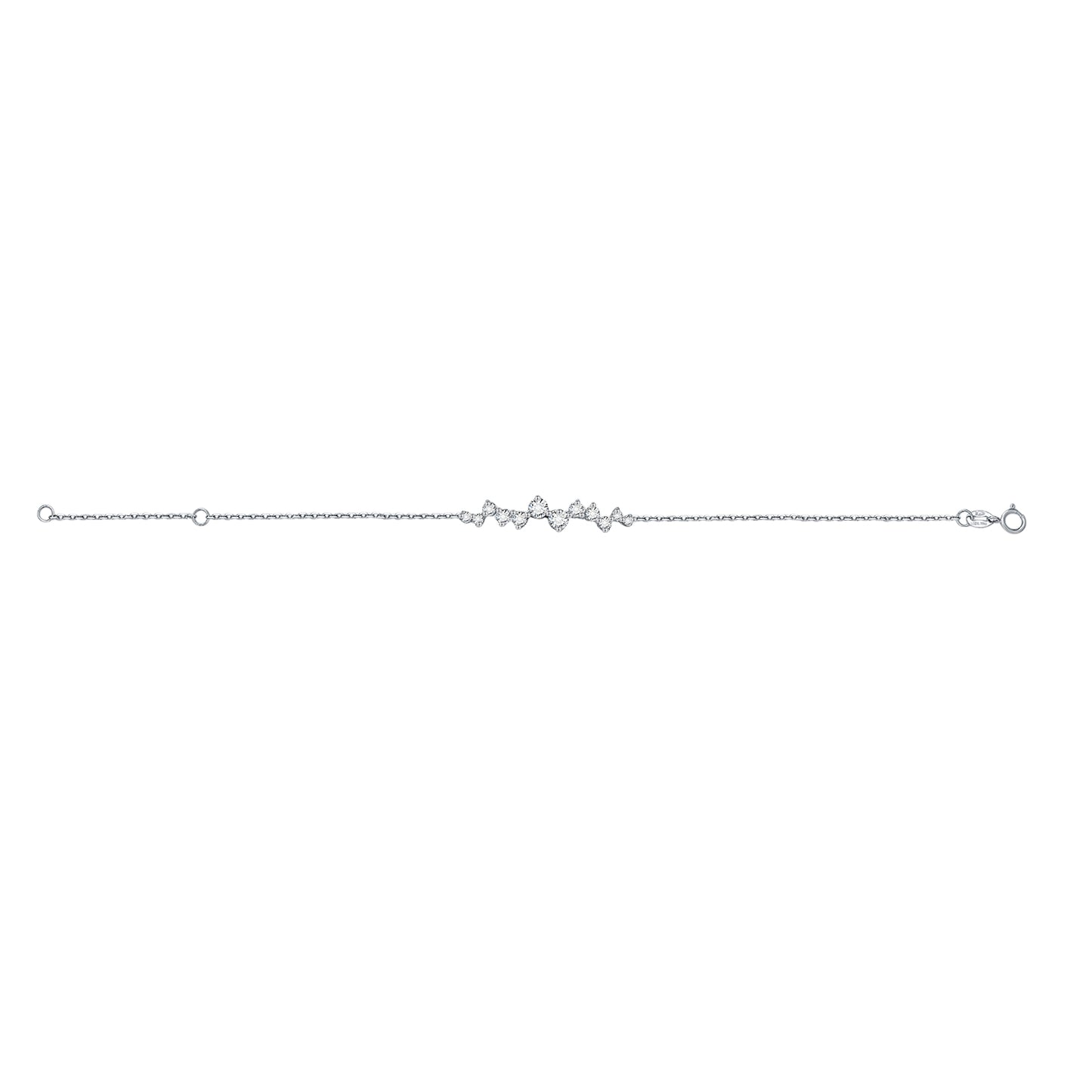 Irregular diamond bracelet