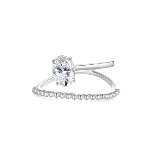 Irregular oval ring