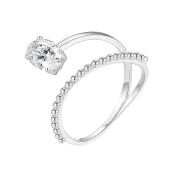 Irregular oval ring