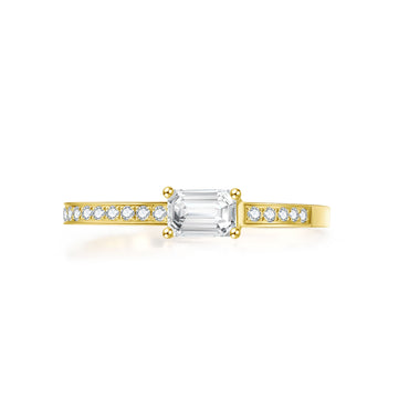 Square-rimmed ring